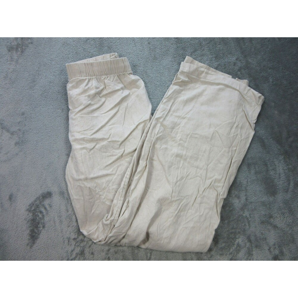 Aritzia The Group by Babaton Women Sz. XS Pants Pull-on Drawstring Pockets Beige